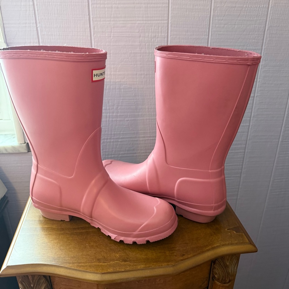 Hunter Original short matte pink rain boots - Picture 6 of 7